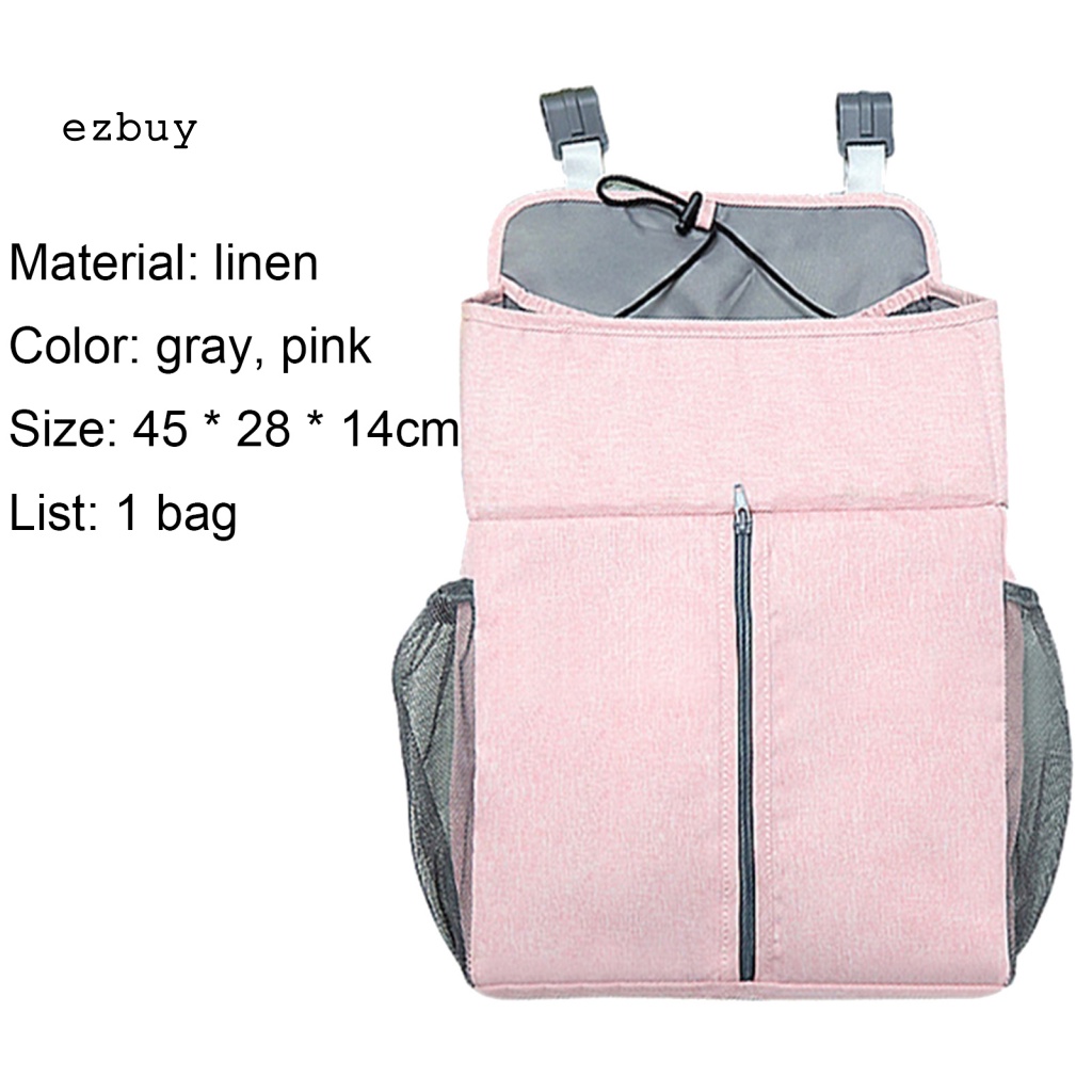 Túi Đựng Đồ Dùng Treo Cạnh Giường Em Bé Chống Thấm Nước Sức Chứa Lớn Tiện Dụng