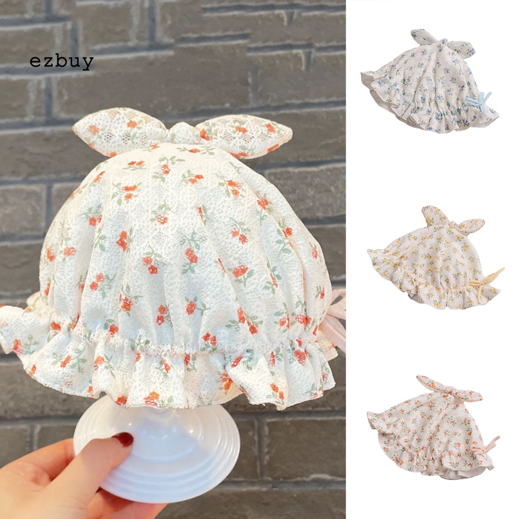 Mũ Ngư Dân Chống Nắng Thoáng Khí Khô Nhanh In Họa Tiết Hoa Có Thể Điều Chỉnh Cho Bé Gái