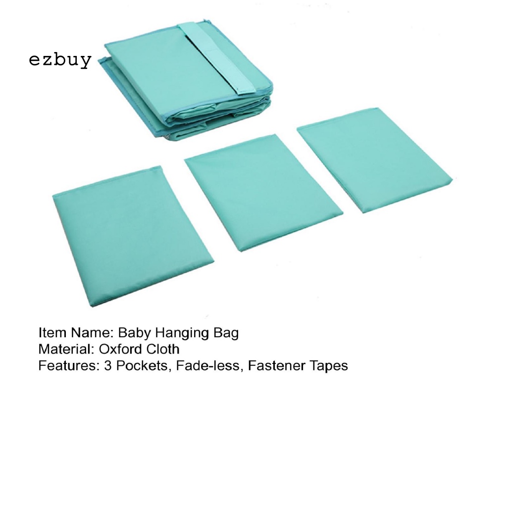 Túi Đựng Đồ Dùng Treo Giường Ngủ Em Bé Bằng Vải Oxford Tiện Dụng