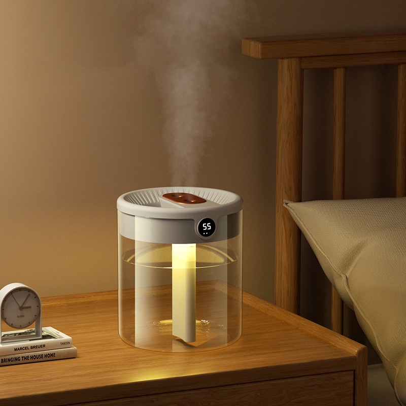 Máy phun sương SADA làm ẩm không khí 2L sử dụng USB màn hình kỹ thuật số có ánh sáng ban đêm không ồn tiện lợi | BigBuy360 - bigbuy360.vn