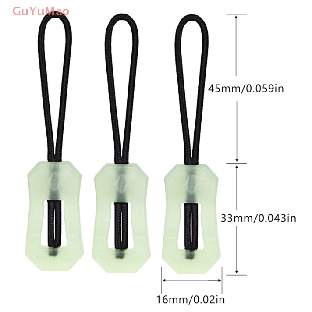 [cxGUYU] Bộ 5 Dây Kéo Đánh Dấu Phát Sáng Trong Bóng Tối Cho Áo Khoác PRTA