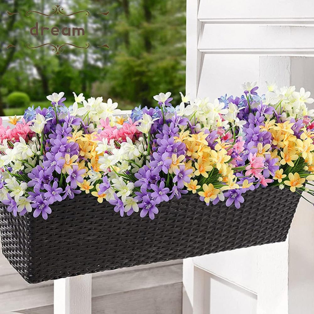 【DREAMLIFE】Artificial Orchids Decoration Faux Silk Fencing Floral Tributes Bouquet