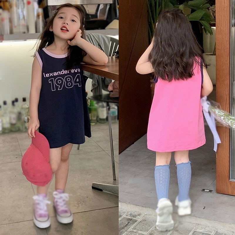 Khung Treo Đồ Dùng Em Bé Tiện Dụng Chất Lượng Cao❤Đầm Không Tay In Chữ Phong Cách Hàn Quốc Dễ Thương Thời Trang Mùa Hè Dành Cho Bé Gái 3-8 Tuổi