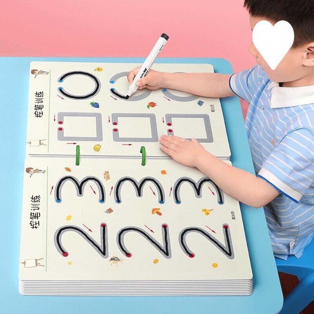 Magical Tracing Workbook Set Letter Practice Drawing Book for Kids Children
