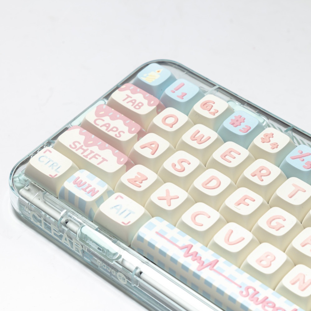 127 Phím Sweet Cake Keycaps XDA Profile dễ thương Bánh Ngọt PBT Dye Sub Bàn Phím Cơ Keycap