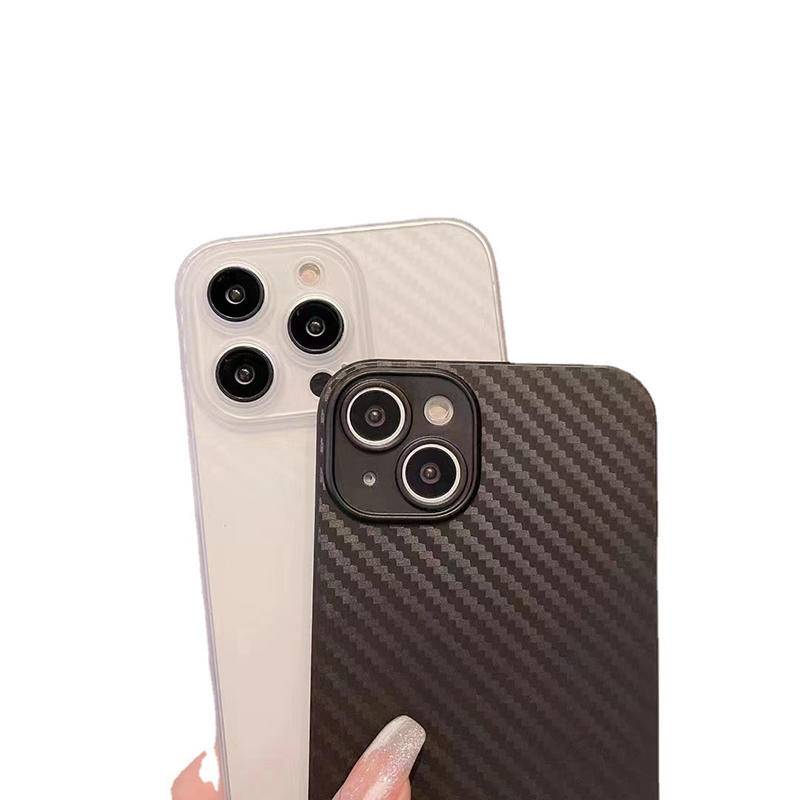 Ốp Điện Thoại Cứng Họa Tiết Sợi Carbon Cho iPhone 14 13 12 11 Pro MAX Plus Mini X XS MAX XR 7 8 Plus SE 2022 2020
