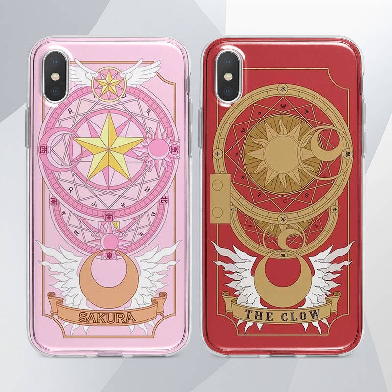 Cardcaptor Sakura Magic Array Mobile Phone Shell for iPhone Two-Dimensional All-Inclusive Anime for iPhone 6S/7P Xs XR Xsmax 11 12 13mini 14 Pro Max 4doS