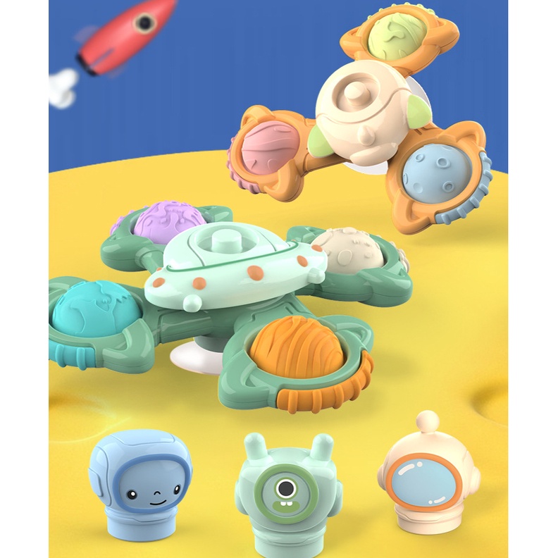 Đồ Chơi Hoạt Hình Xoay Có Cốc Hút Gắn Xe Hơi / Nhà Tắm Vui Nhộn Cho Bé