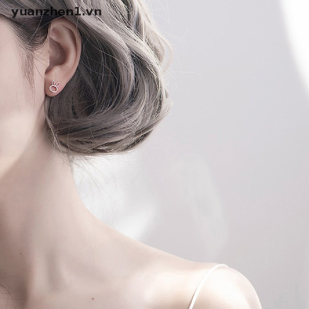 Khuyên Tai Bạc Mini Hình Trăng Sao Thời Trang Cho Nữ