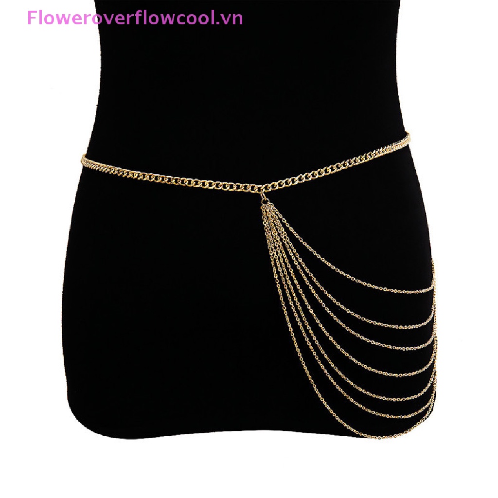 Thắt Lưng Dây Xích Nhiều Lớp Phong Cách Hiphop Thời Trang Cho Nữ