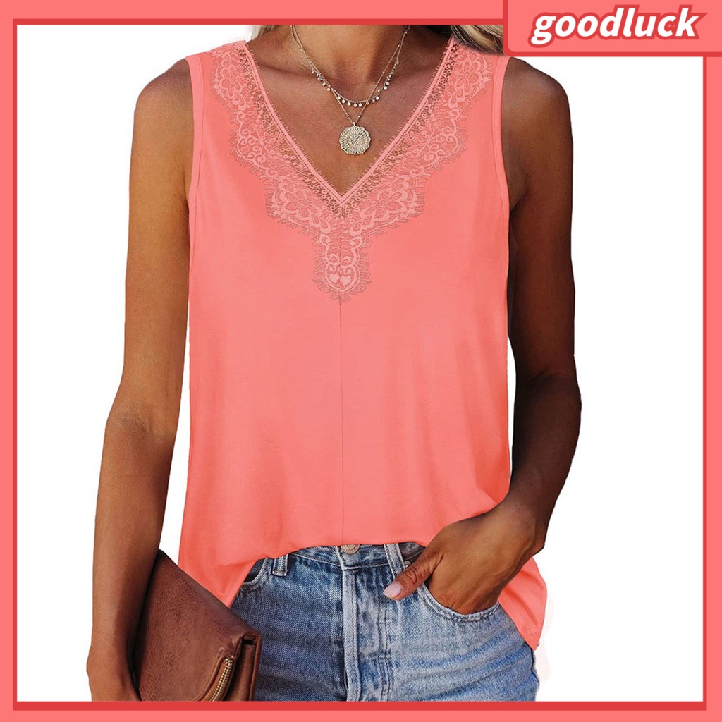 Áo Sát Nách Cổ Chữ V Màu Trơn Dáng Rộng Thời Trang Cho Nữ