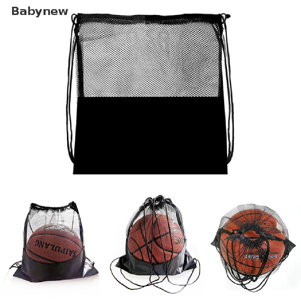 < Babynew > Túi Nửa Túi Lưới Đựng Bóng Rổ Bóng Đá Bóng Chuyền Ngoài Trời Bán Chạy