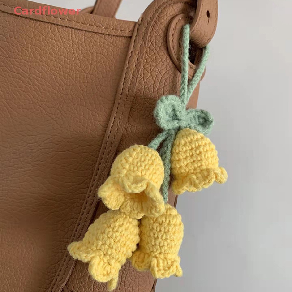 Móc Khóa Hình Bông Hoa Đan Len Thủ Công Thời Trang Mới