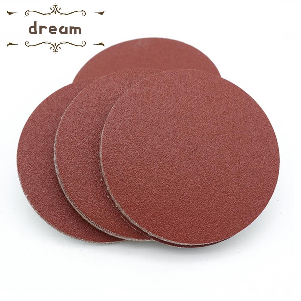 【DREAMLIFE】Sandpaper Polishing Round 125mm 20Pcs 40-2000Grit 5Inch Alumina Flocking