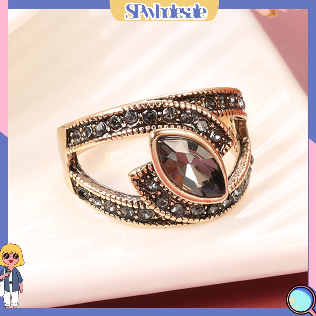 <SPwholesale> Nhẫn Đeo Khớp Ngón Tay Đính Đá Zircon Kiểu Vintage Cho Nữ
