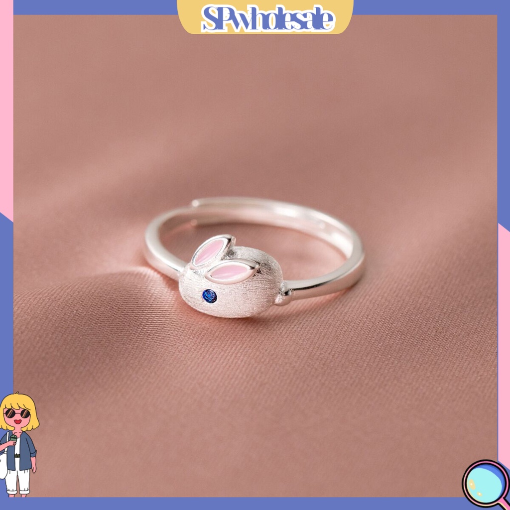 <SPwholesale> Nhẫn Hở Hình Thỏ Bunny Dễ Thương Có Thể Điều Chỉnh Kích Cỡ
