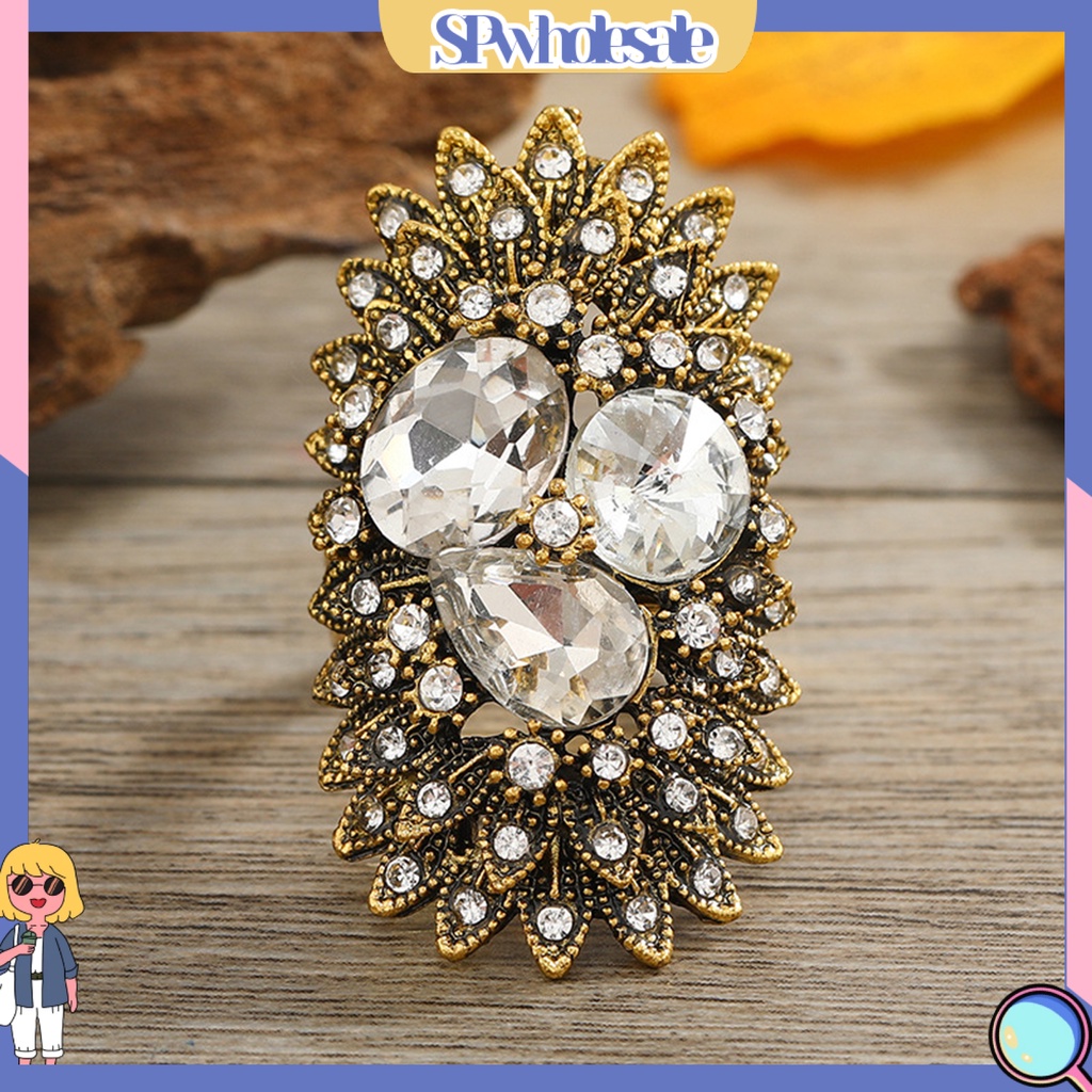 <SPwholesale> Nhẫn Hình Học Bohemian Cổ Điển Tinh Tế Có Thể Điều Chỉnh Mặc Hàng Ngày Cho Nữ