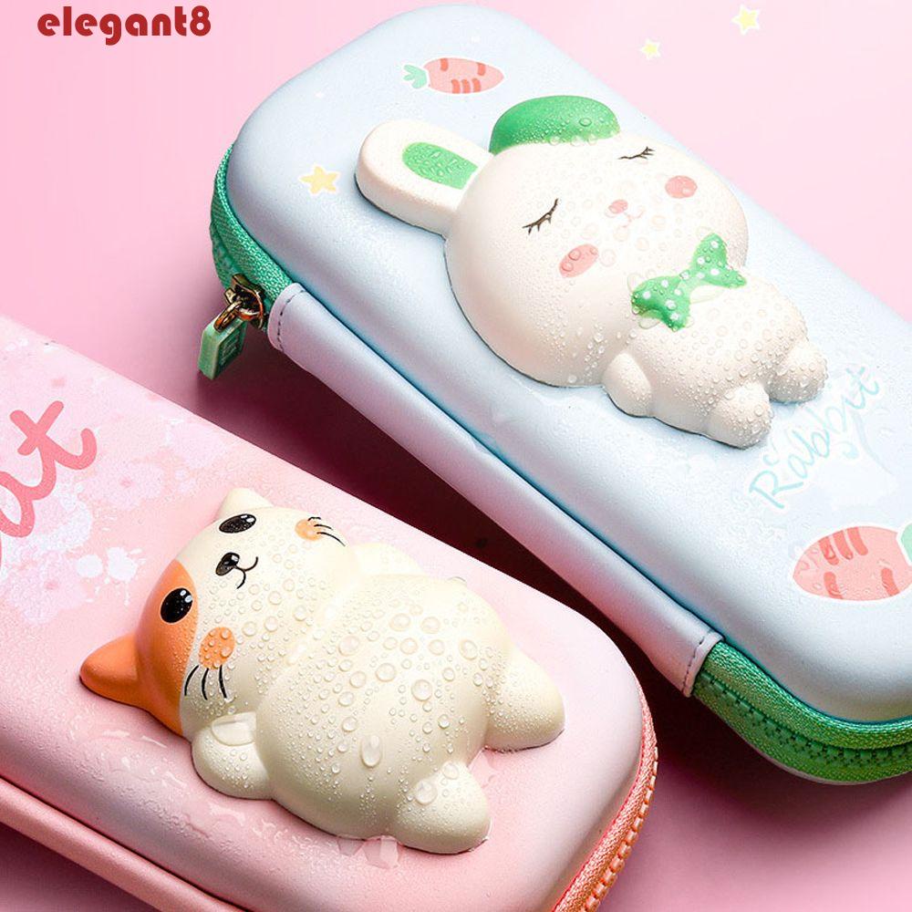 Túi Đựng Bút Chống Thấm Nước Họa Tiết Hoạt Hình 3D Dễ Thương