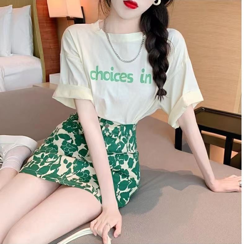 Áo Tay Ngắn Dáng Rộng Phong Cách Thời Trang Phương Tây Mùa Hè 2023