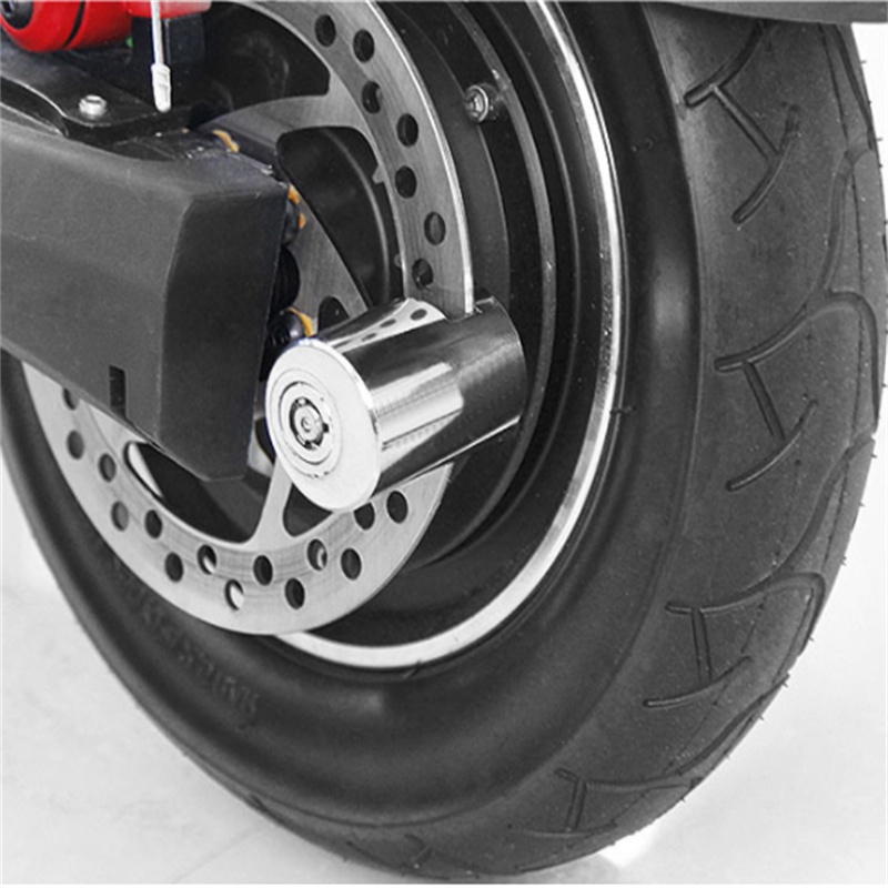 Khóa phanh đĩa chống trộm xe đạp / xe máy đời mớ, thép nguyên khối thông minh và an toàn, khóa phanh đĩa chống trộmi