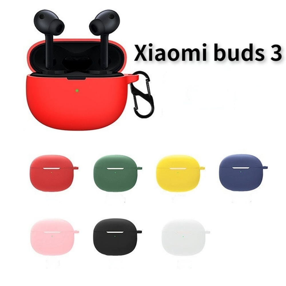 Vỏ Bảo Vệ Hộp Sạc Tai Nghe Xiaomi Buds 3 Màu Trơn Kiểu Hoạt Hình Dễ Thương