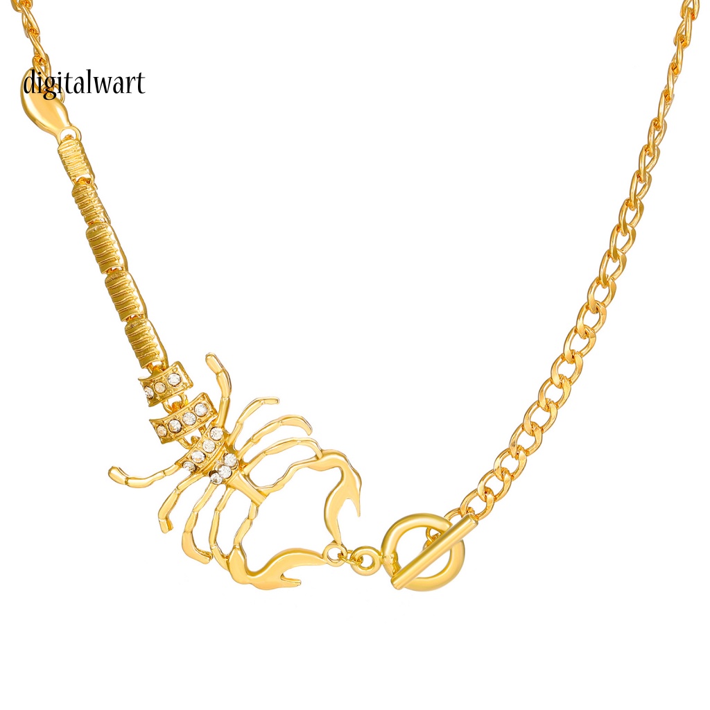 Kỹ Thuật Số| Vòng cổ Hợp Kim Hình Bọ Cạp Đính Đá Xinh Xắn Cho Nữ