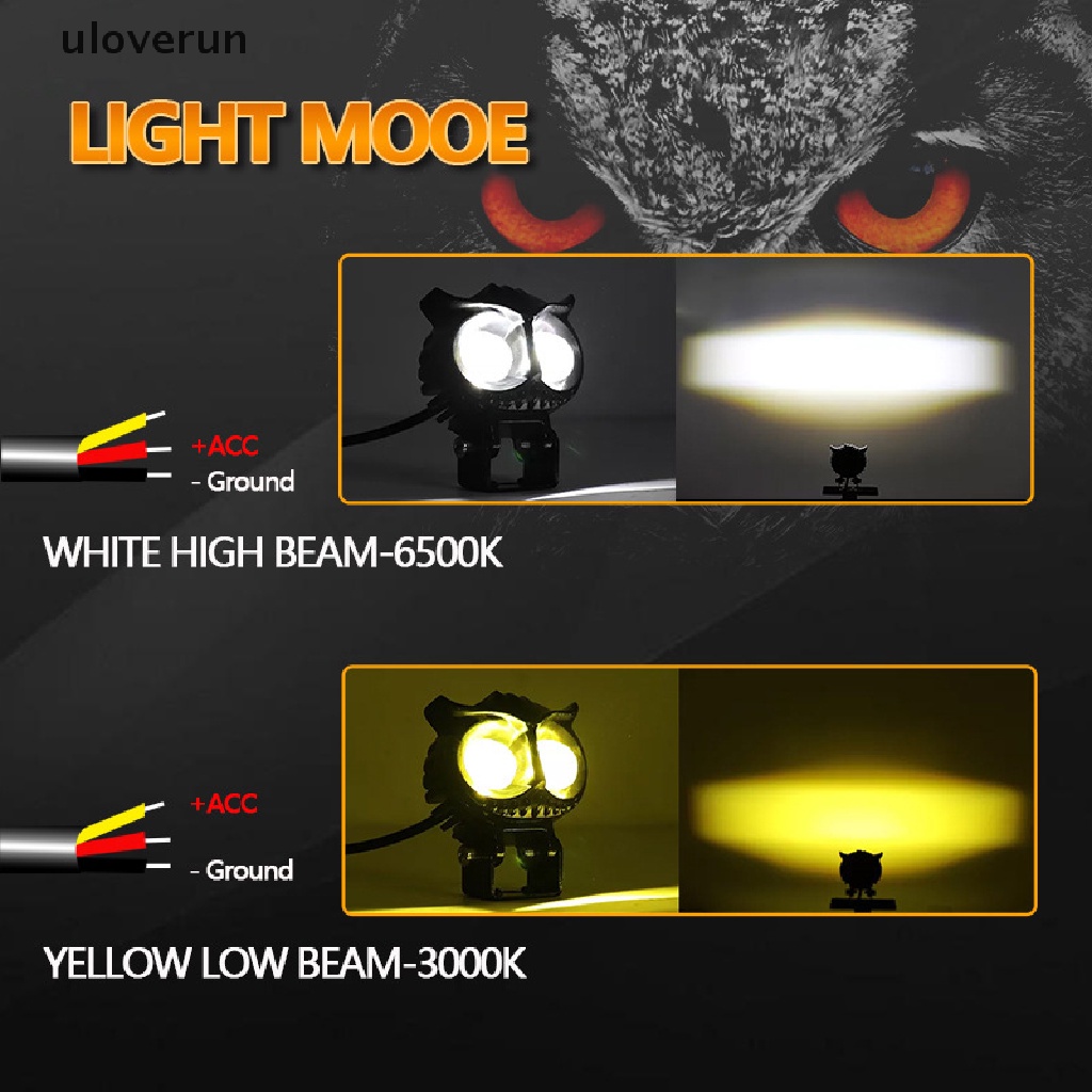 Đèn LED Hai Màu Ánh Sáng Trắng / Vàng Hình Cú Mèo Xinh Xắn