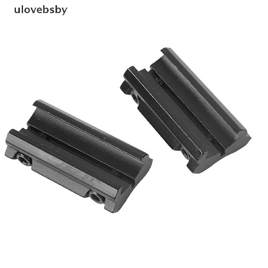 Ulovebsby 2pcs adapter mount base 11mm dovetail 20mm weaver picany rail vn
