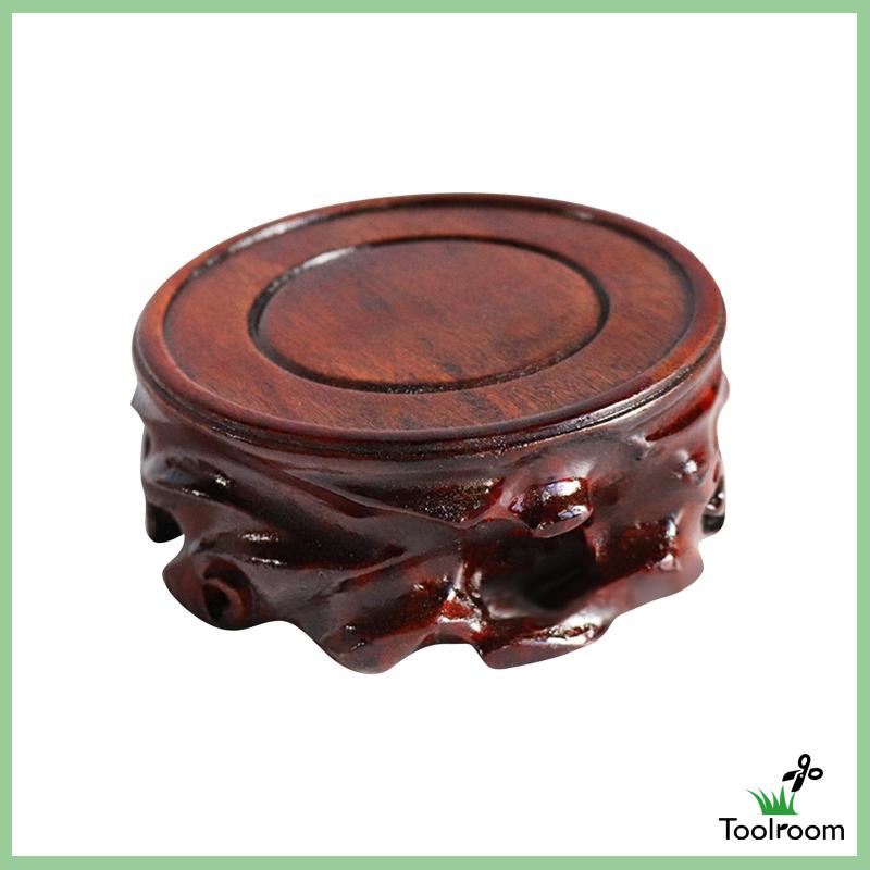 Giá Đỡ Trưng Bày Tượng Điêu Khắc Bằng Gỗ Hình Tròn Ổn Định Cho Phòng Ngủ