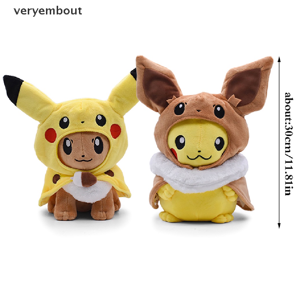 Ut Đồ chơi nhồi bông Hình Pikachu Peluche Dễ Thương