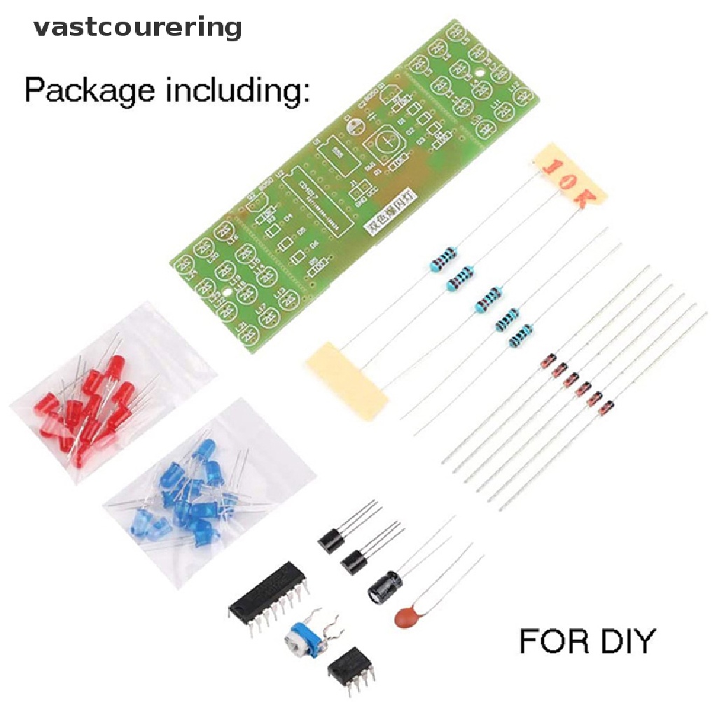 Bộ Đèn LED Điện Tử DIY Nhiều Màu Sắc NE555 CD4017 IC