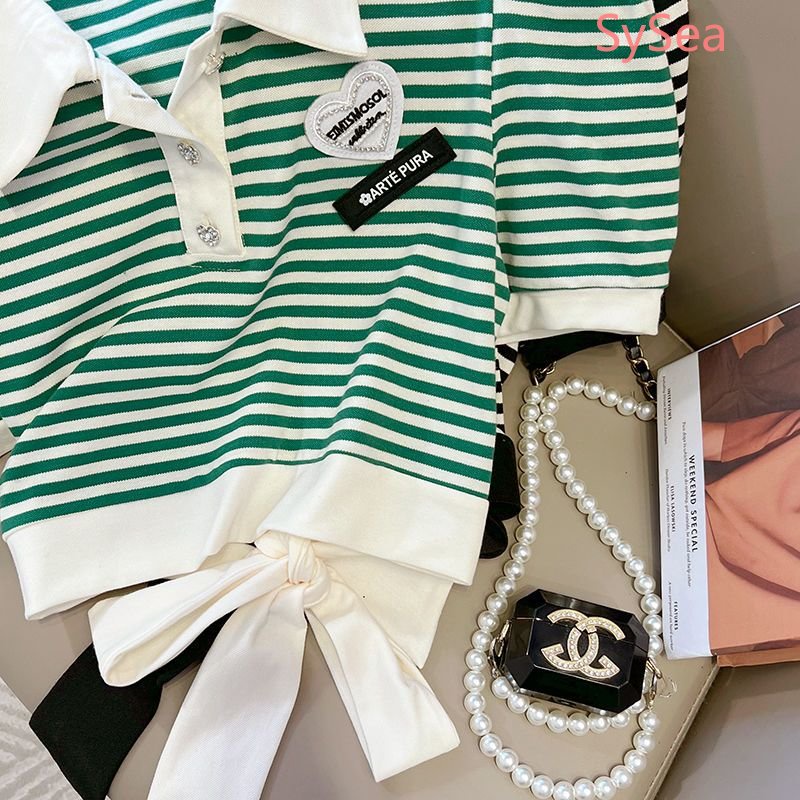 Áo Sơ Mi Kẻ Sọc Cổ Bẻ Phong Cách Hàn Quốc Cho Nữ