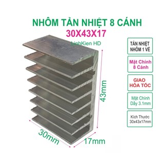 Tản nhiệt nhôm 3017mm - nhôm máy 4fet 6fet - linhkien hd
