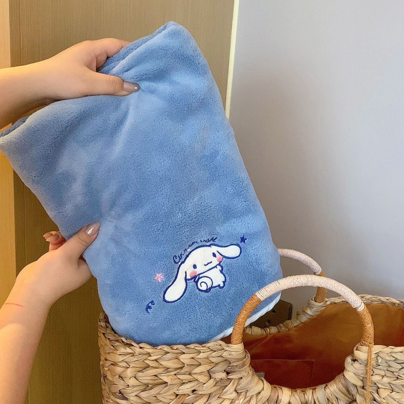 Khăn Tắm Quấn Ngực Thấm Hút Nước Nhanh Khô In Hình Cún Yugui Hoạt Hình Dễ Thương