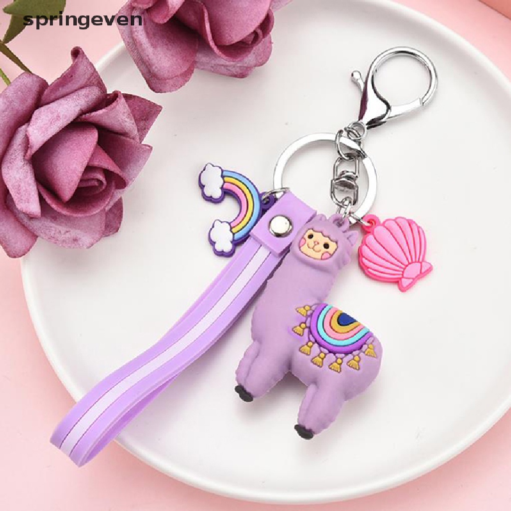 1 Móc Khóa Hình Lạc Đà Alpaca Hoạt Hình Dễ Thương