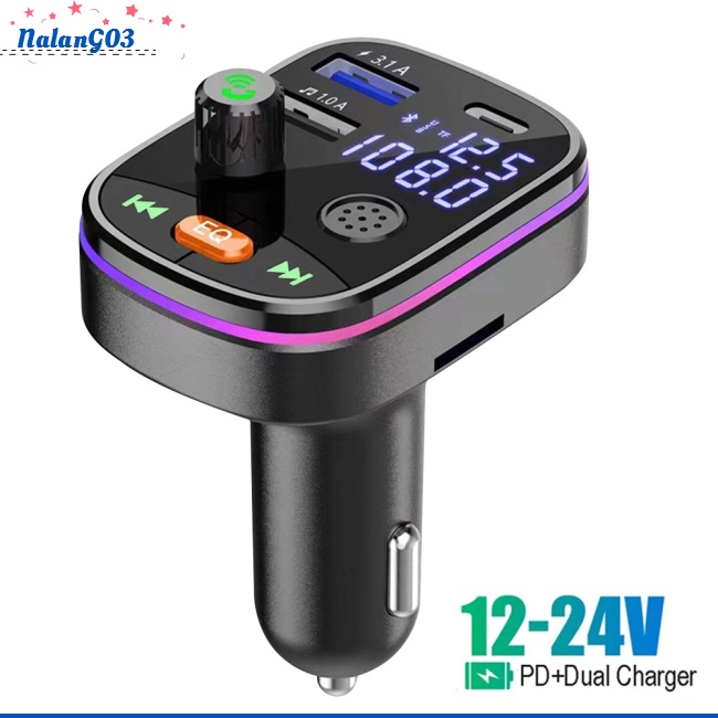 Thiết Bị Phát Sóng Fm Mp3 Kết Nối Bluetooth Với Cổng Sạc Usb Cho Xe Hơi