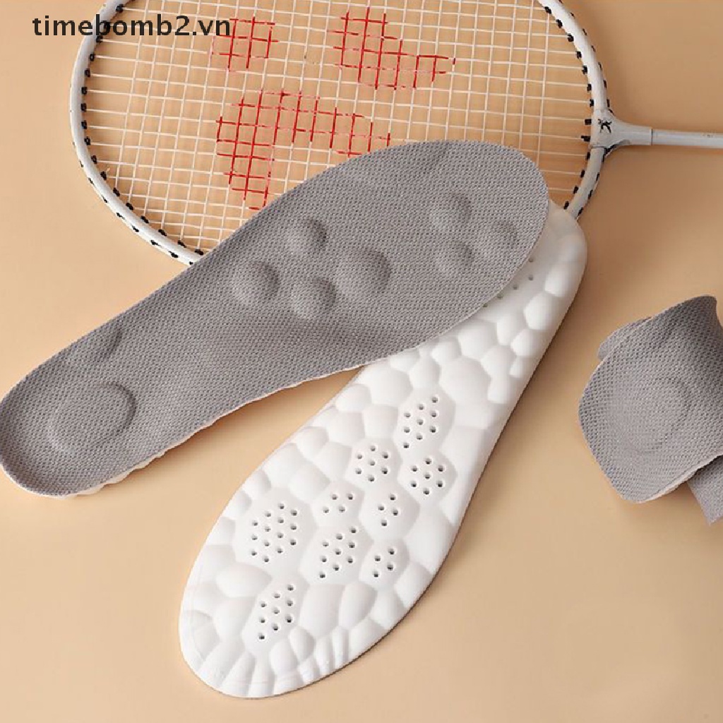 { # 1 Cặp Đế Lót Giày Thể Thao 4D Siêu Mềm Chất Lượng Cao
