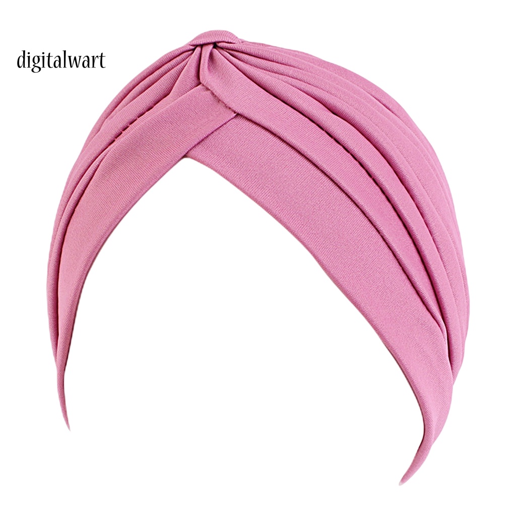 Kỹ Thuật Số| Mũ Turban Xếp Ly Co Giãn Thoáng Khí Chống Tia UV Chống Nắng Không Vành