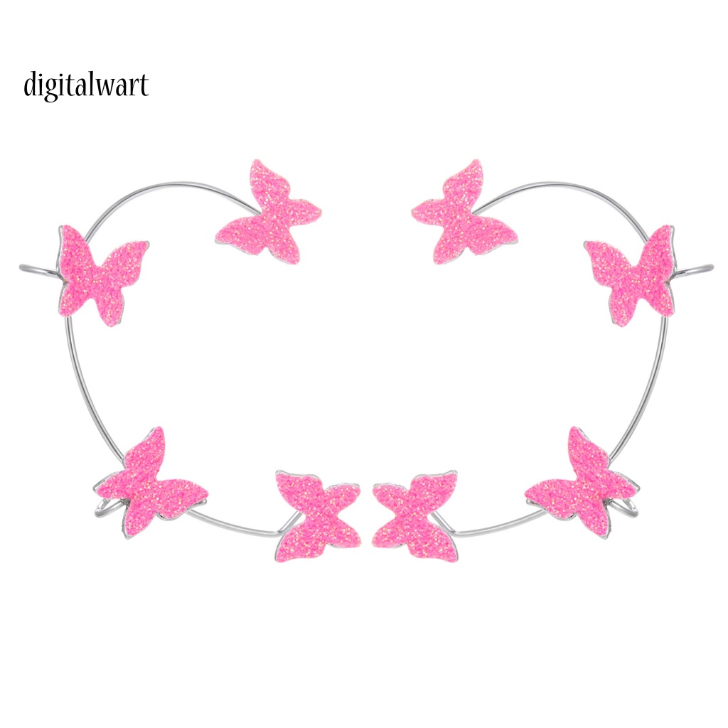 Kỹ Thuật Số| 1 Đôi Bông Tai Hình Bướm Nhiều Màu Sắc An Toàn Dành Cho Nữ