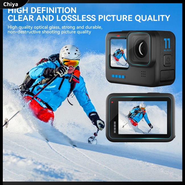 1 Bộ Kính Cường Lực Bảo Vệ Màn Hình Chống Trầy Cho Máy Ảnh Gopro11 / 9 / 10