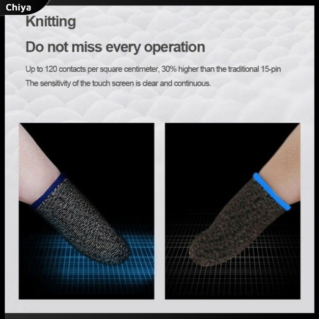 1 Cặp Ống Bọc Ngón Tay Chơi Game Pubg 18-pin Bằng Sợi Đồng Siêu Mỏng Thoáng Khí