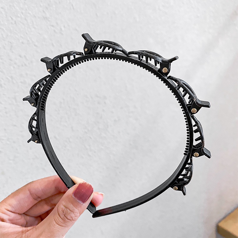 Băng Đô Cài Tóc Dạng Thắt Bím Dễ Thương Cho Bé Gái