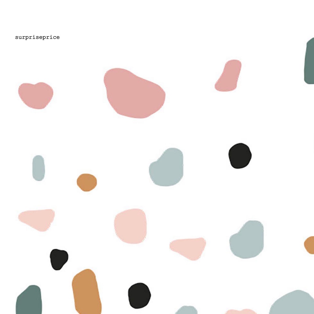 Sticker Dán Tường Tự Dính Họa Tiết Đá Màu Nước Sắc Thu Hút Sáng Tạo