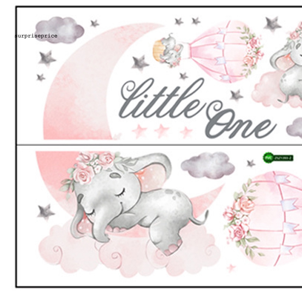 Set 2 Sticker Dán Tường PVC Họa Tiết Hoạt Hình Dễ Thương Bắt Mắt