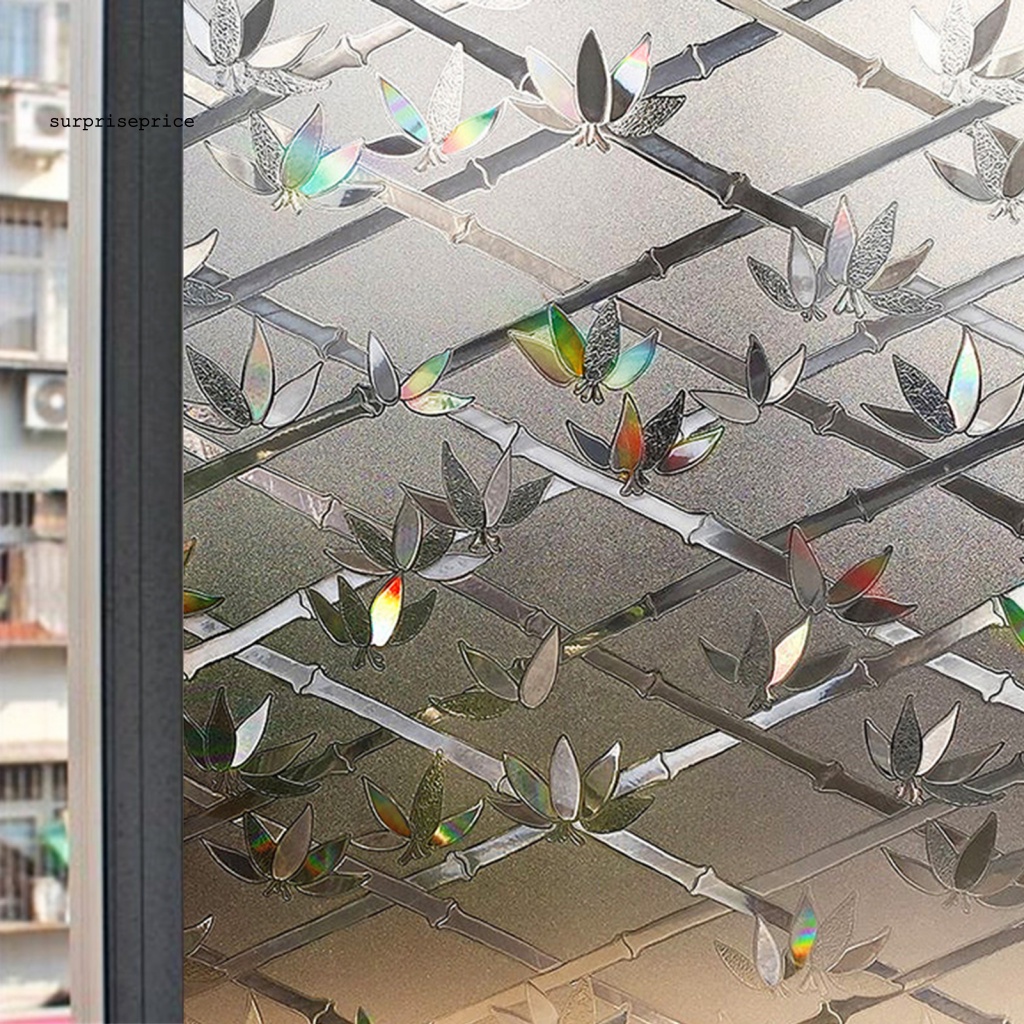 1 Tấm Sticker Dán Tường Họa Tiết Lá Cây 3D Chống Trầy Xước Tiện Dụng