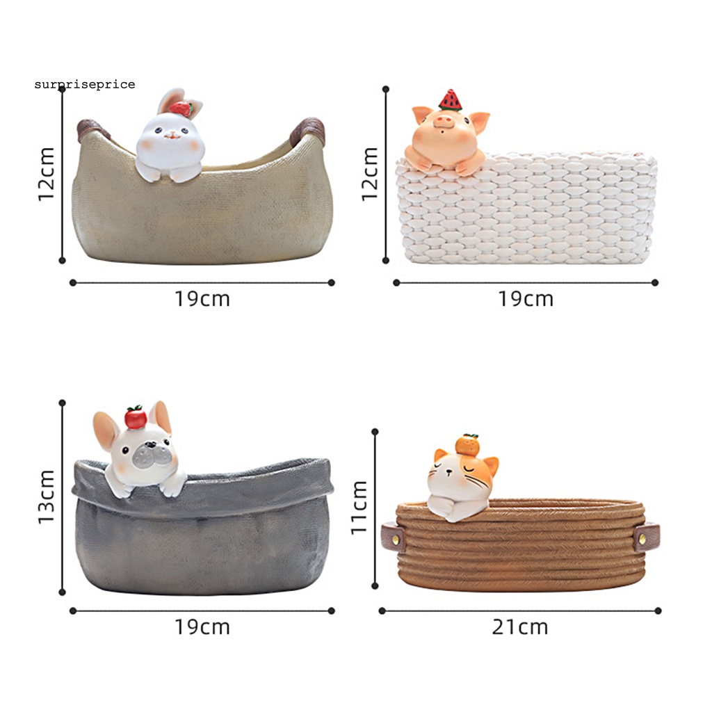 Chậu Hoa Resin Hình Chú Heo Nhỏ Dễ Thương Dùng Trang Trí Nhà Cửa / Tiểu Cảnh