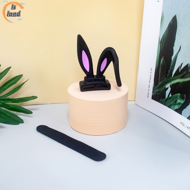 Phụ Kiện Trang Trí Tai Nghe Bằng Silicon Hình Tai Thỏ Dễ Thương