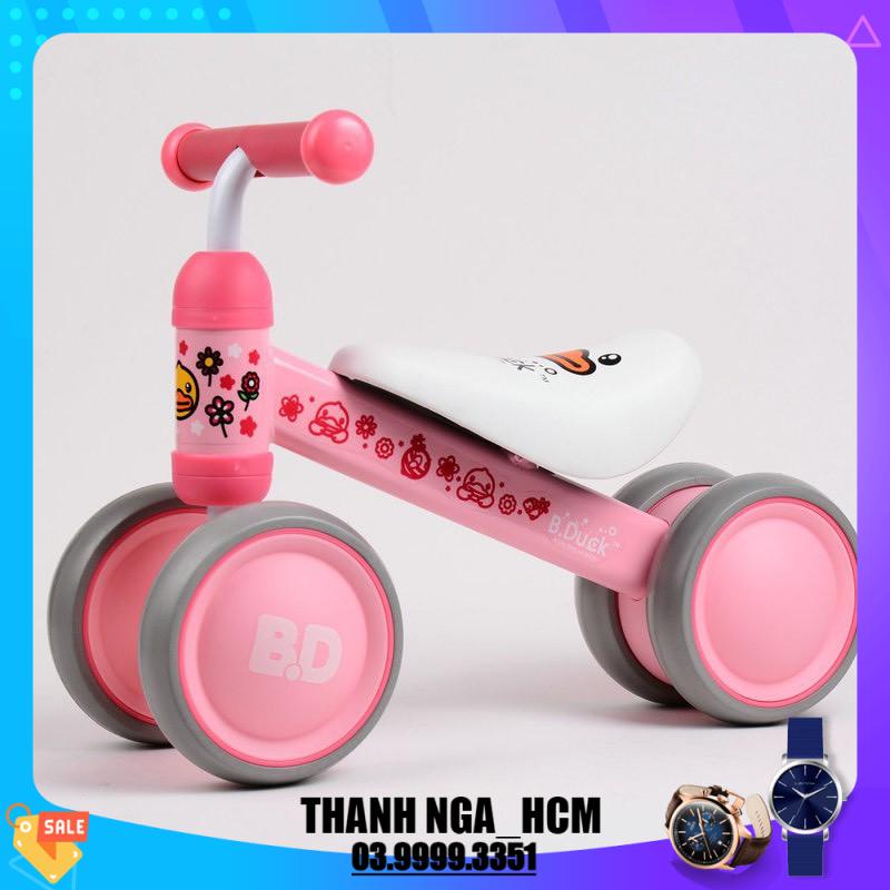 Xe chòi chân SALE B.Duck yên da cho bé từ 1 đến 3 tuổi - Xe thăng bằng khung thép, bánh cao su an toàn cho trẻ