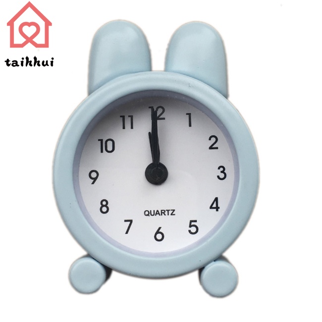 Đồng Hồ Báo Thức Mini Hình Thỏ Dễ Thương Cho Bé