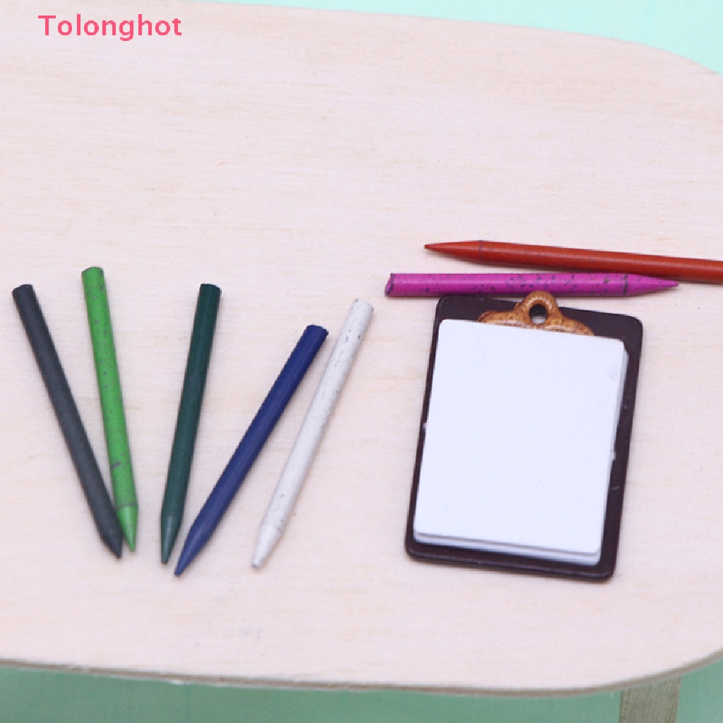 1 Bộ Thước Bút Chì Mini Tỉ Lệ 1: 6 Dùng Trang Trí Nhà Búp Bê